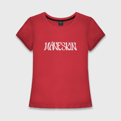 Женская футболка хлопок Slim Maneskin logo original Манескин