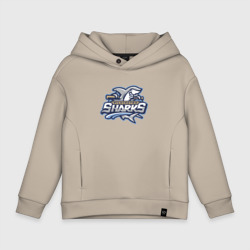 Детское худи Oversize хлопок Wilmington Sharks - baseball team