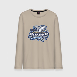 Мужской лонгслив хлопок Wilmington Sharks - baseball team