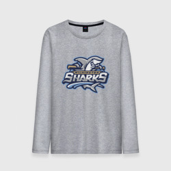 Мужской лонгслив хлопок Wilmington Sharks - baseball team