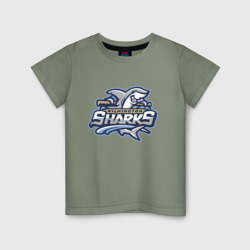 Детская футболка хлопок Wilmington Sharks - baseball team