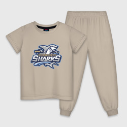 Детская пижама хлопок Wilmington Sharks - baseball team