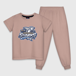 Детская пижама хлопок Wilmington Sharks - baseball team