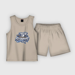 Детская пижама с шортами хлопок Wilmington Sharks - baseball team
