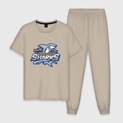 Мужская пижама хлопок Wilmington Sharks - baseball team