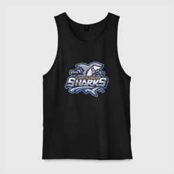 Мужская майка хлопок Wilmington Sharks - baseball team