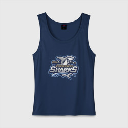 Женская майка хлопок Wilmington Sharks - baseball team