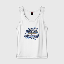 Женская майка хлопок Wilmington Sharks - baseball team