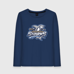 Женский лонгслив хлопок Wilmington Sharks - baseball team