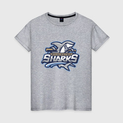 Женская футболка хлопок Wilmington Sharks - baseball team