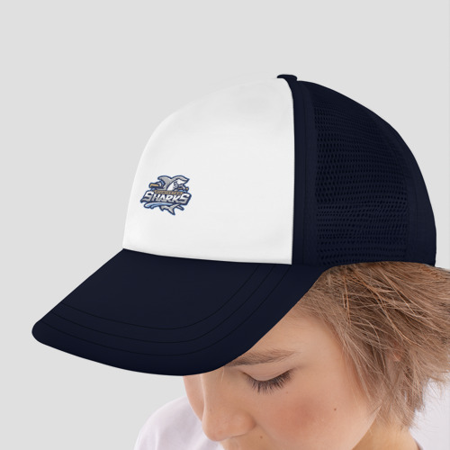Детская кепка тракер Wilmington Sharks - baseball team, цвет темно-синий - фото 4