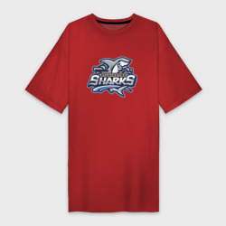 Платье-футболка хлопок Wilmington Sharks - baseball team