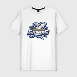 Мужская футболка хлопок Slim Wilmington Sharks - baseball team