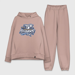 Женский костюм хлопок Oversize Wilmington Sharks - baseball team