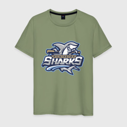 Мужская футболка хлопок Wilmington Sharks - baseball team