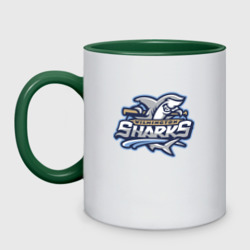 Кружка двухцветная Wilmington Sharks - baseball team