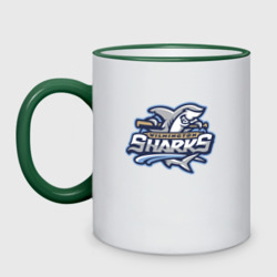 Кружка двухцветная Wilmington Sharks - baseball team