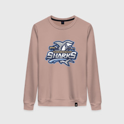 Женский свитшот хлопок Wilmington Sharks - baseball team