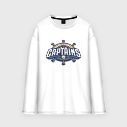 Мужской лонгслив oversize хлопок Lake County Captains - baseball team