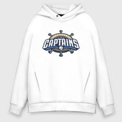 Мужское худи Oversize хлопок Lake County Captains - baseball team