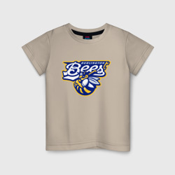 Детская футболка хлопок Burlington bees - baseball team