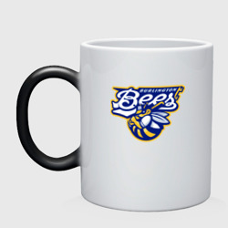 Кружка хамелеон Burlington bees - baseball team