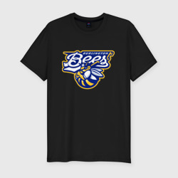 Мужская футболка хлопок Slim Burlington bees - baseball team