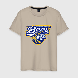 Мужская футболка хлопок Burlington bees - baseball team