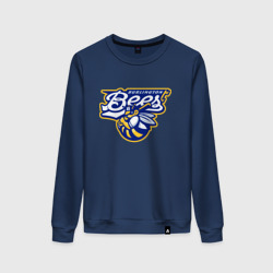 Женский свитшот хлопок Burlington bees - baseball team