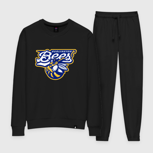 Женский костюм хлопок Burlington bees - baseball team, цвет черный