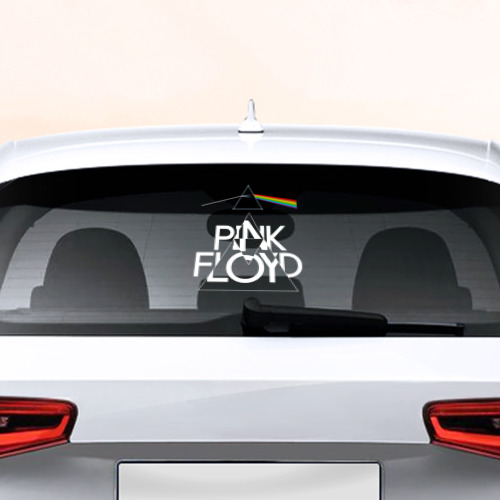 Наклейка на авто - для заднего стекла Pink Floyd logo Пинк флойд