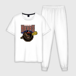 Мужская пижама хлопок Yakima Bears - baseball team