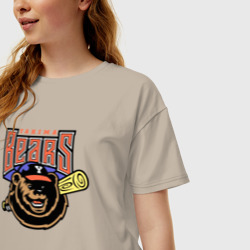 Женская футболка хлопок Oversize Yakima Bears - baseball team - фото 2