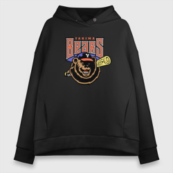 Женское худи Oversize хлопок Yakima Bears - baseball team