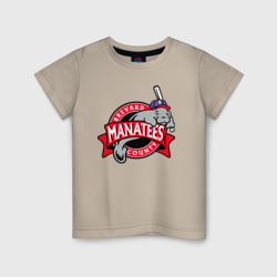 Детская футболка хлопок Brevard County Manatees - baseball team