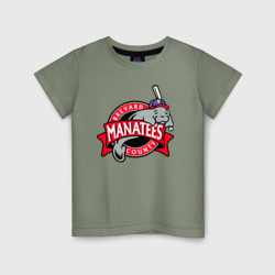 Детская футболка хлопок Brevard County Manatees - baseball team