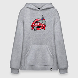 Худи SuperOversize хлопок Brevard County Manatees - baseball team