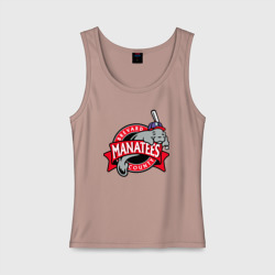 Женская майка хлопок Brevard County Manatees - baseball team