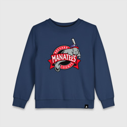 Brevard County Manatees - baseball team – Детский свитшот хлопок с принтом купить со скидкой в -13%