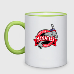 Кружка двухцветная Brevard County Manatees - baseball team