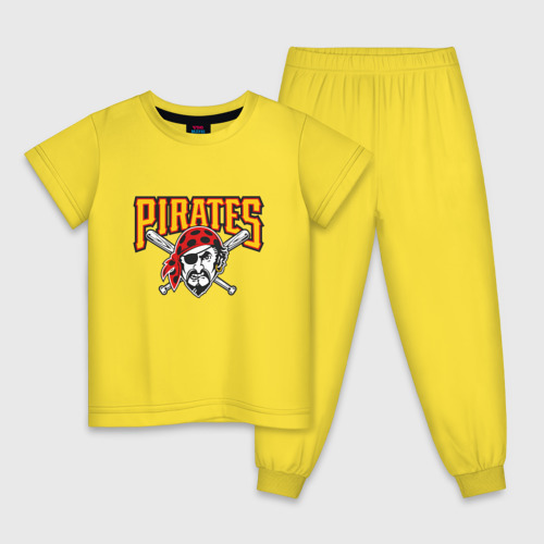 Детская пижама хлопок Pittsburgh Pirates - baseball team, цвет желтый