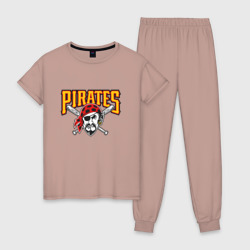 Женская пижама хлопок Pittsburgh Pirates - baseball team