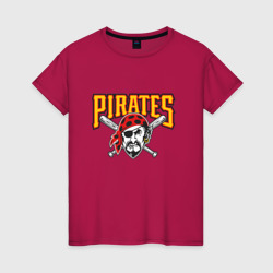 Женская футболка хлопок Pittsburgh Pirates - baseball team