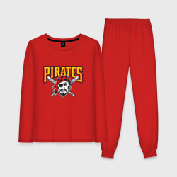 Женская пижама с лонгсливом хлопок Pittsburgh Pirates - baseball team