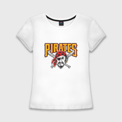 Женская футболка хлопок Slim Pittsburgh Pirates - baseball team