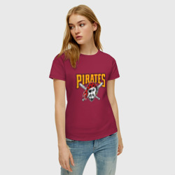 Женская футболка хлопок Pittsburgh Pirates - baseball team - фото 2