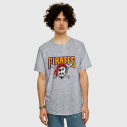 Мужская футболка хлопок Oversize Pittsburgh Pirates - baseball team - фото 2