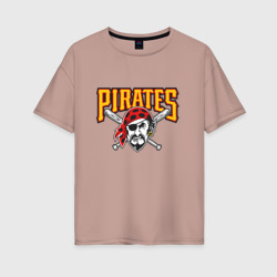Женская футболка хлопок Oversize Pittsburgh Pirates - baseball team