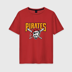 Женская футболка хлопок Oversize Pittsburgh Pirates - baseball team