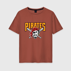 Женская футболка хлопок Oversize Pittsburgh Pirates - baseball team